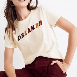 Madewell NWT Dreamer Graphic Tee Top Size M